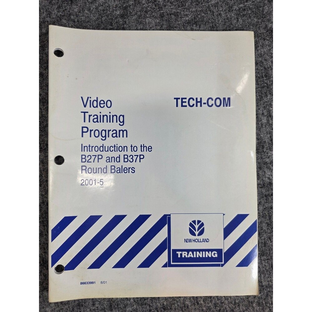 New Holland TECH-COM Manual B27P B37P Round Balers Training 2001-5